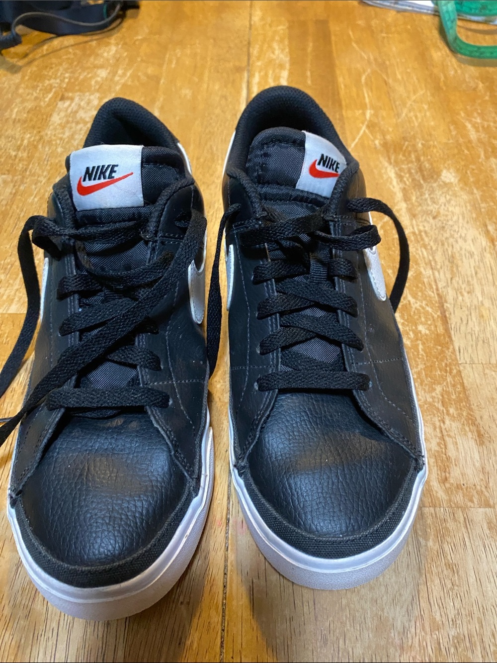 Nike Black Sneakers with White Accents